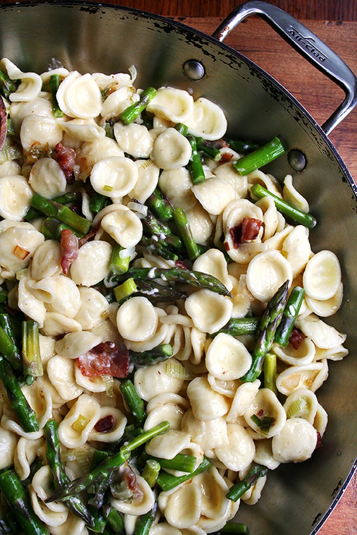 Pasta Carbonara With Asparagus Spring Asparagus Recipes POPSUGAR