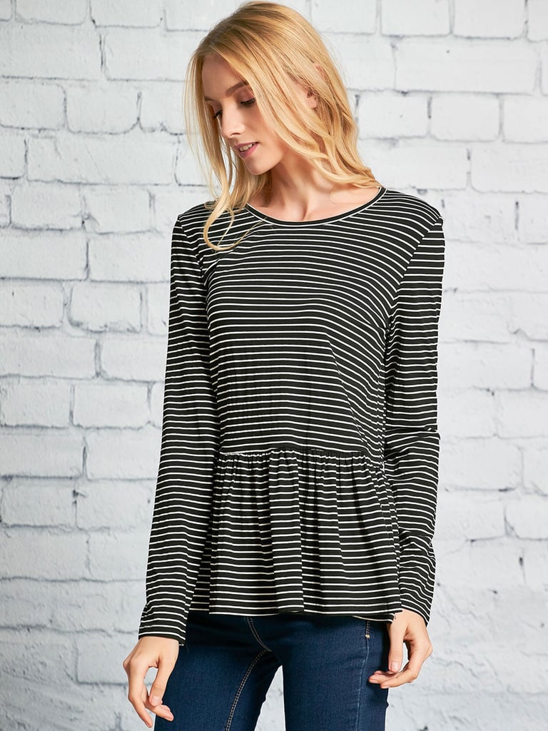 mnml la long sleeve striped shirt