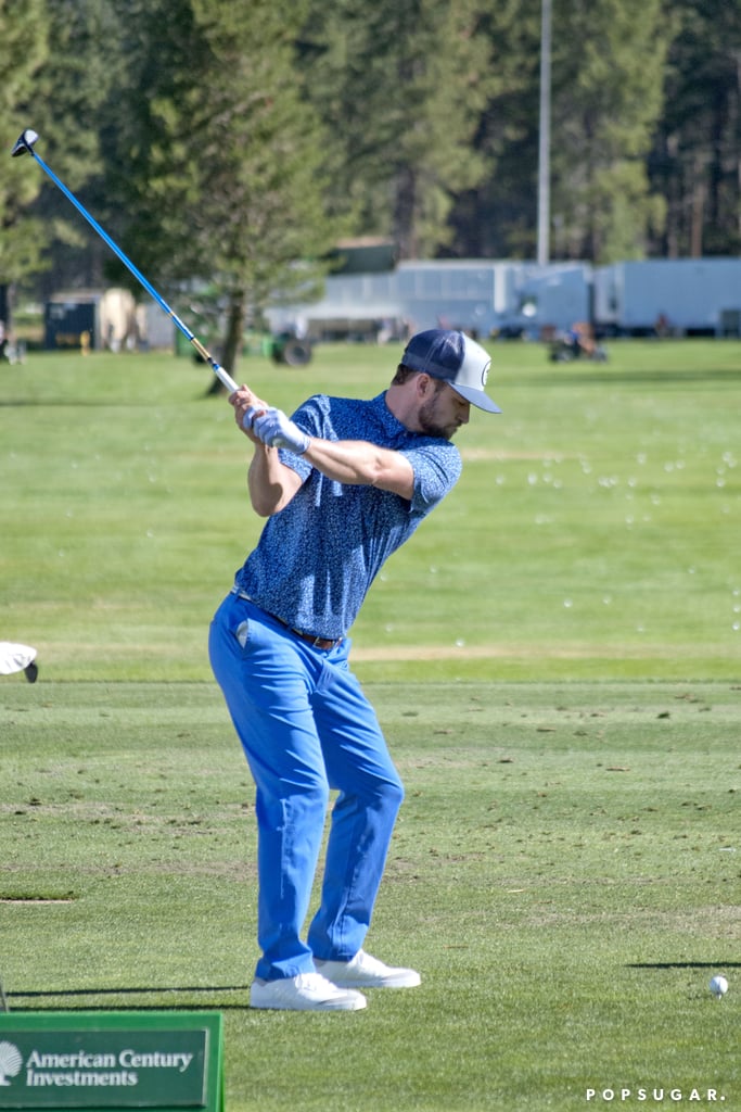 Justin Timberlake At Golf Tournament In Lake Tahoe July 2016
