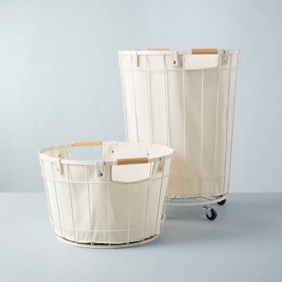 Wire & Fabric Laundry Hamper