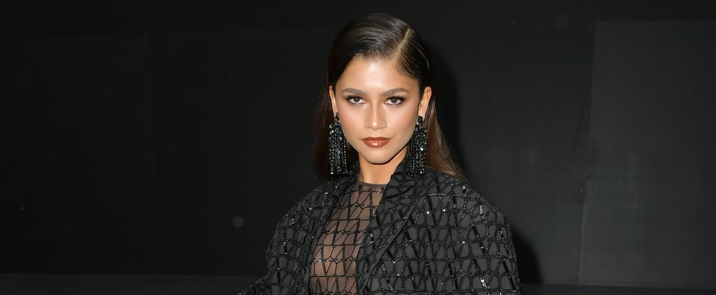 Zendaya Wears Sheer Catsuit at the Valentino Show