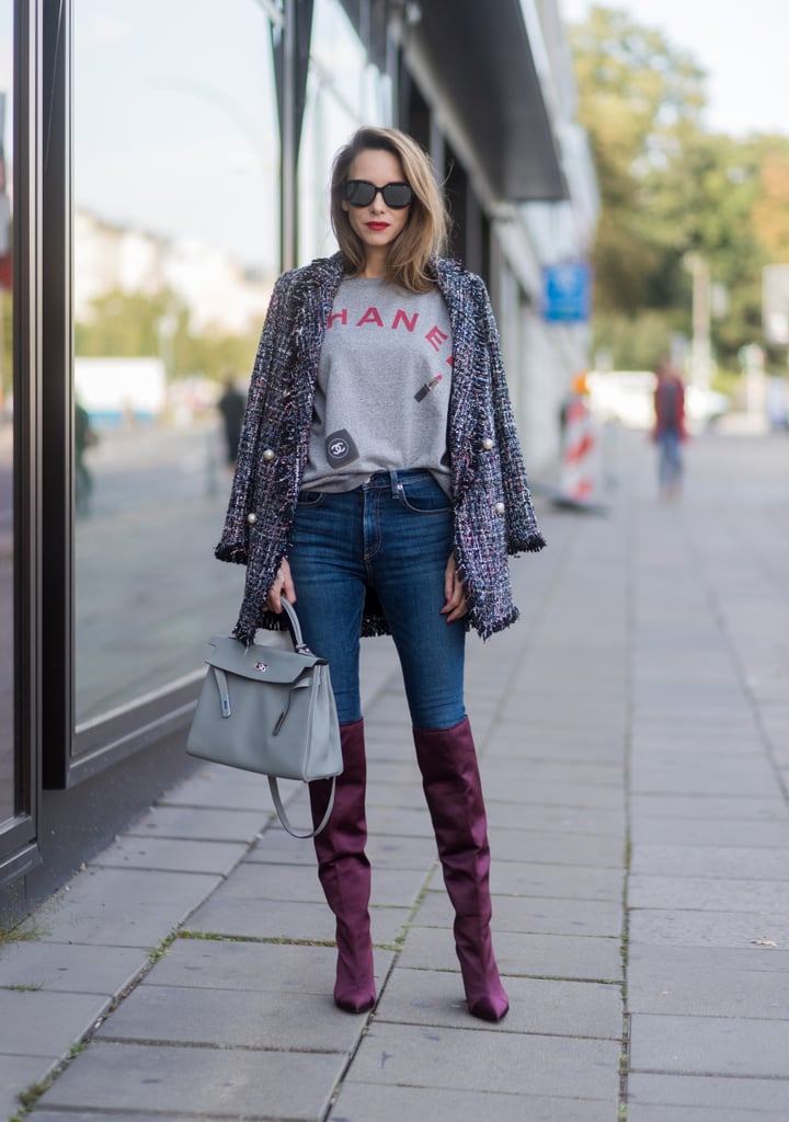 An easy way to give the half-tuck a try is with jeans.