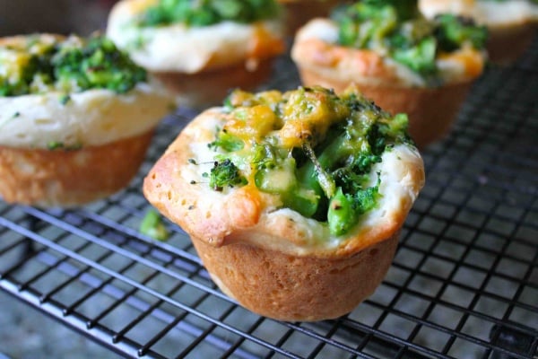 Broccoli Cheddar Biscuit Muffins