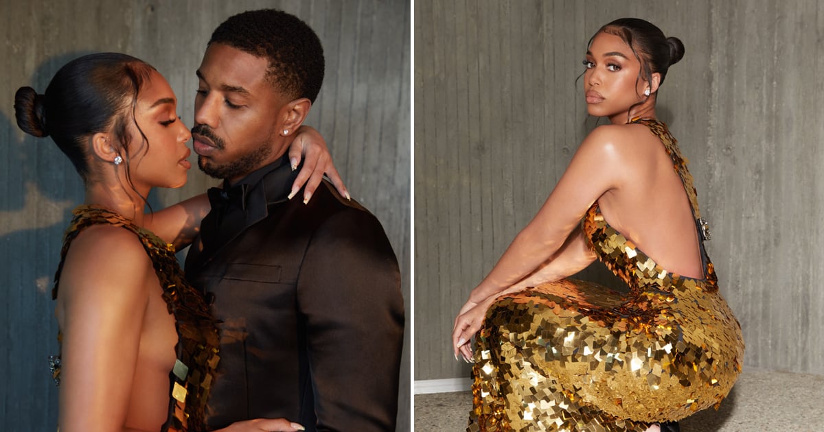 Michael B. Jordan Can’t Keep His Eyes Off of Lori Harvey in This Gown, and Neither Can We