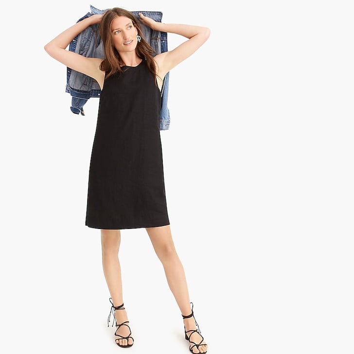 J.Crew Button-back Shift Dress | Best Affordable Linen Dresses ...