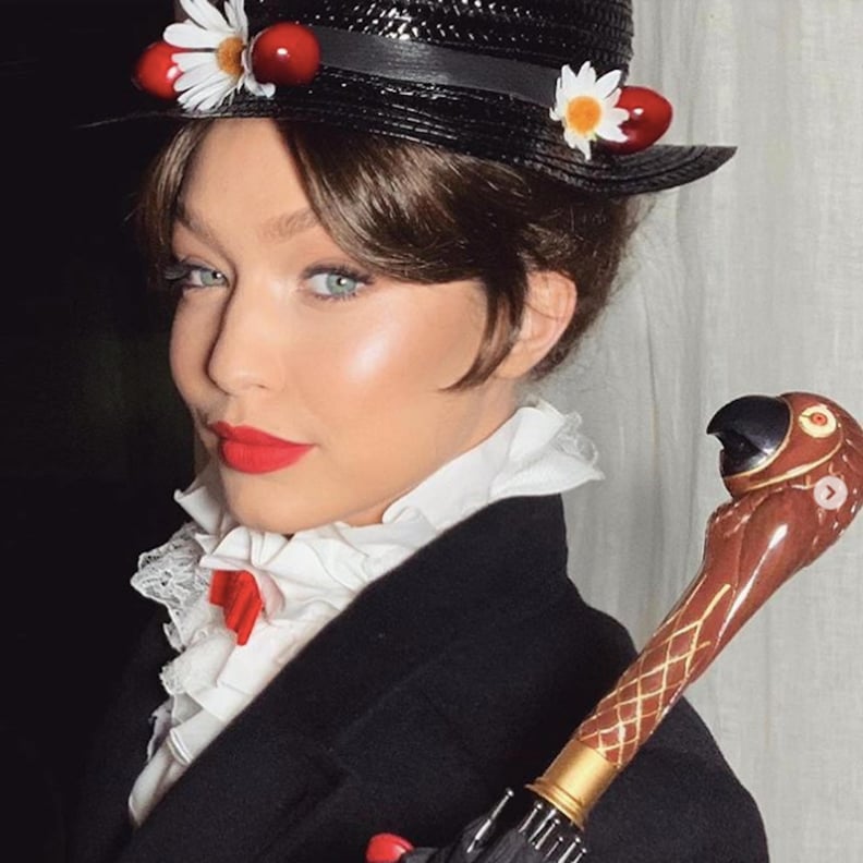 Gigi Hadid Mary Poppins Costume on New Year's Eve PS Fashion(00)