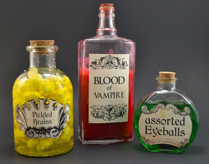 Creepy Halloween Apothecary Jars