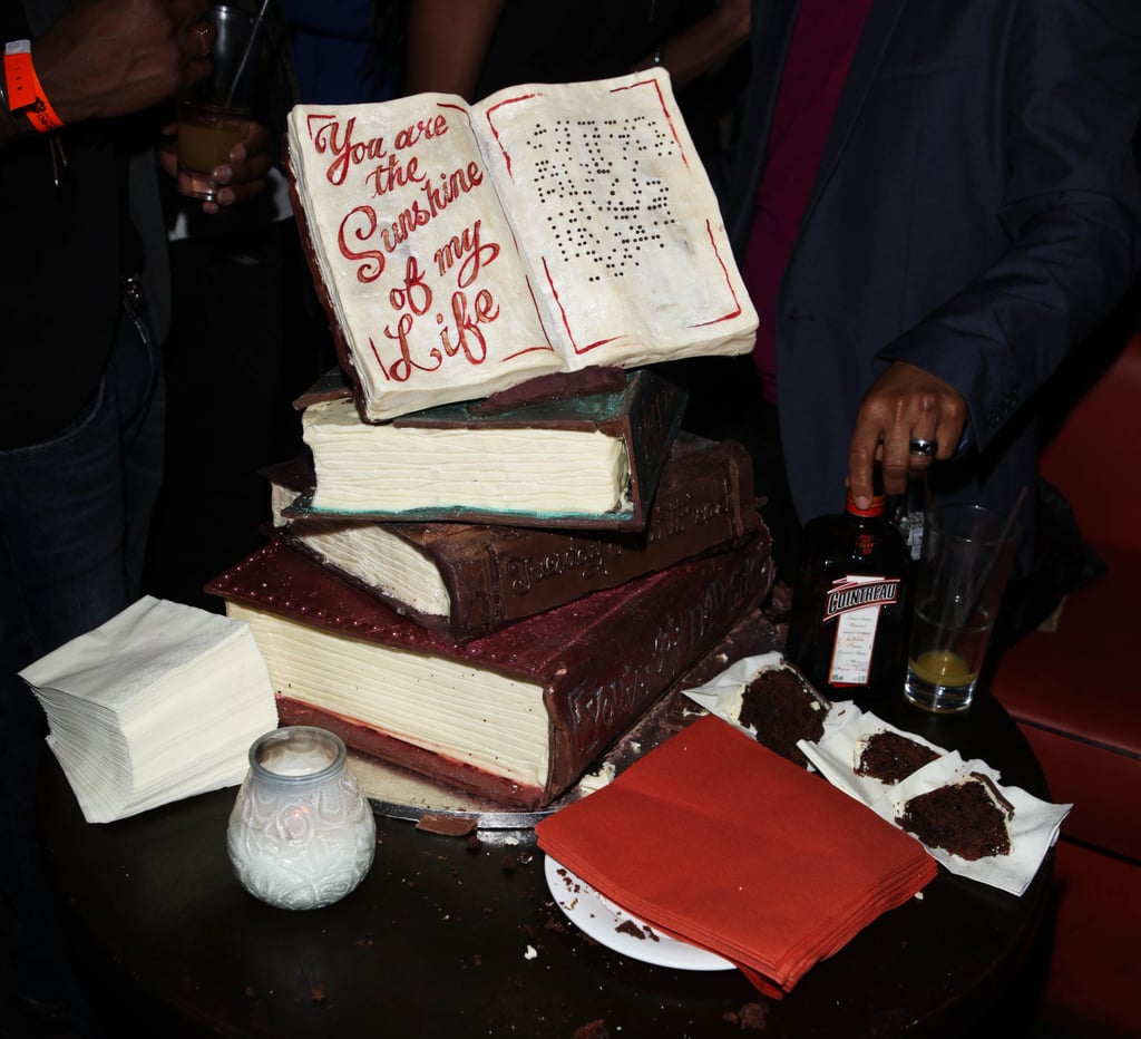 Make a book-themed cake.