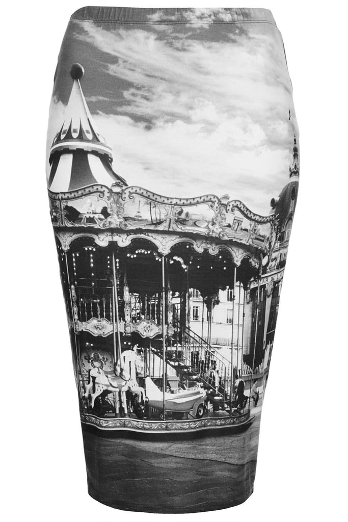 Topshop Carousel-Print Tube Skirt ($56)