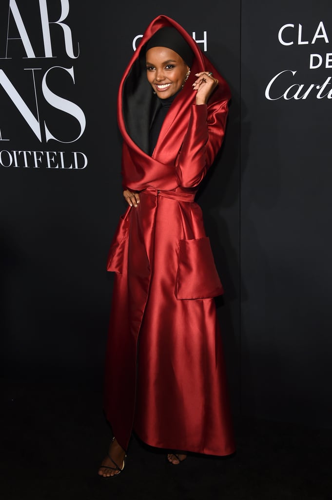 Halima Aden at the Harper's Bazaar ICONS Party During New York Fashion Week