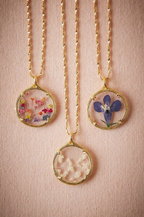 Pressed Flower Necklace