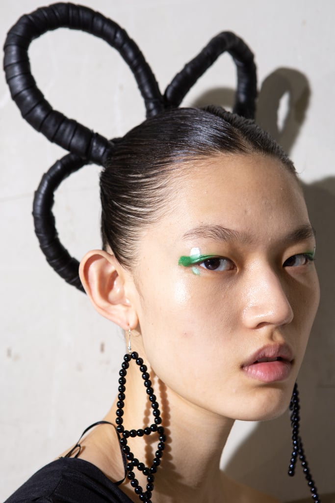 Swatches and Hair Sculptures at Christian Wijnants Spring 2020