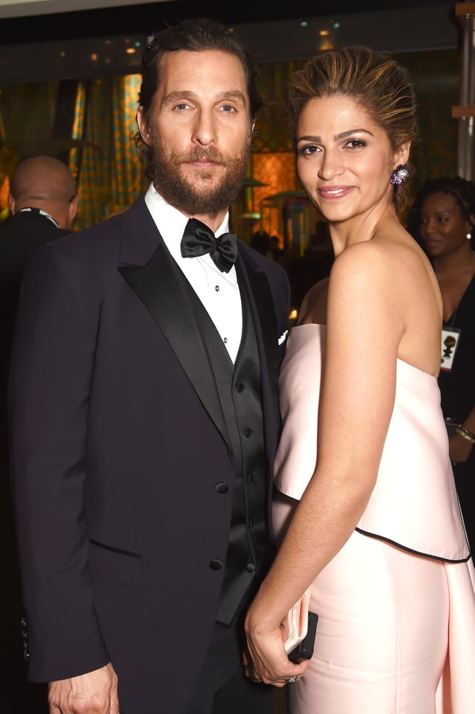 On getting married to Camila: "I had to get to the point where I saw it as more than just the thing to do. I wanted to really want to. You know, I didn't want it to be a destination; the fun is that we're on the adventure together. And look, some of it had to do with her putting it on me. It took her going, 'C'mon, Big Boy, Mr. Easygoing-We'll-Get-to-It-When-We-Get-to-It. Either sh*t or get off the pot.'"
On the night he fell in love with Camila: "I was very happily single and healthily single. I was not looking, but out of the corner of my eye, this sort of aqua-green figure went floating across the frame about 20 feet in front of me. My eye went up and I remember what came out of my mouth. I didn't say, 'Who is that?' I went, 'What is that?' As I was trying to get that's attention across the room, I went in my head, 'This is not the kind of woman you call over across the room, McConaughey. Get your ass out of your chair and go get her.' Which I did."