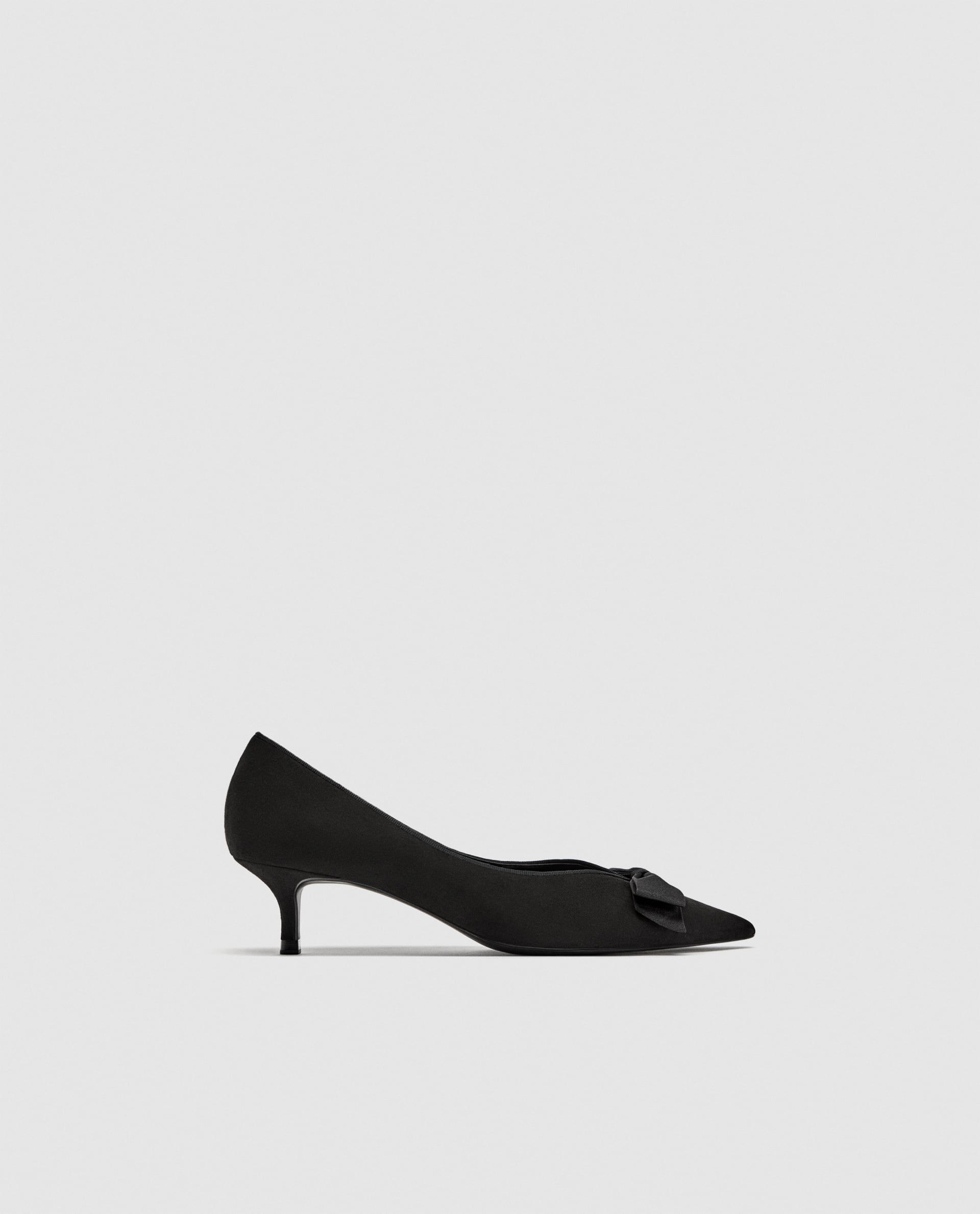 zara mid heel shoes