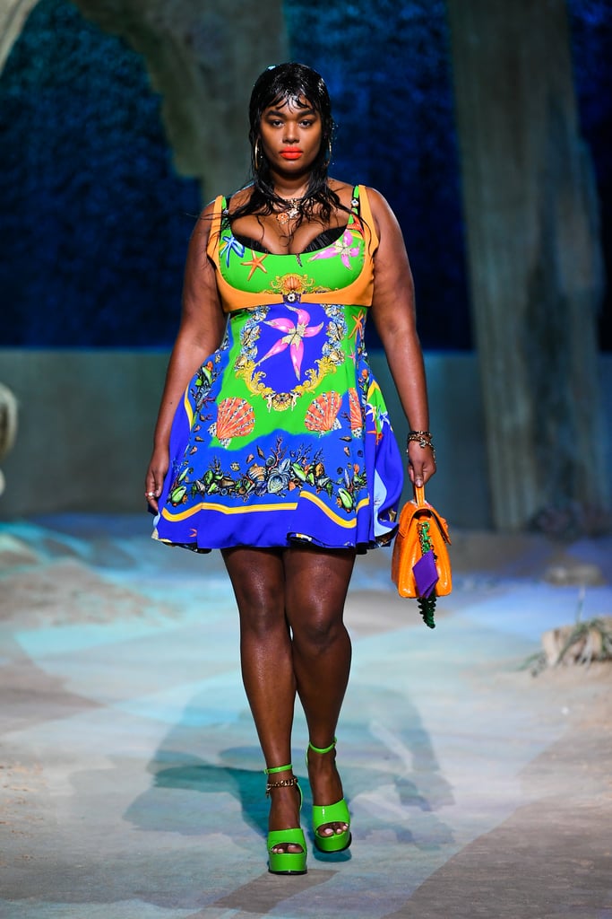 Precious Lee on the Versace Spring/Summer 2021 Runway