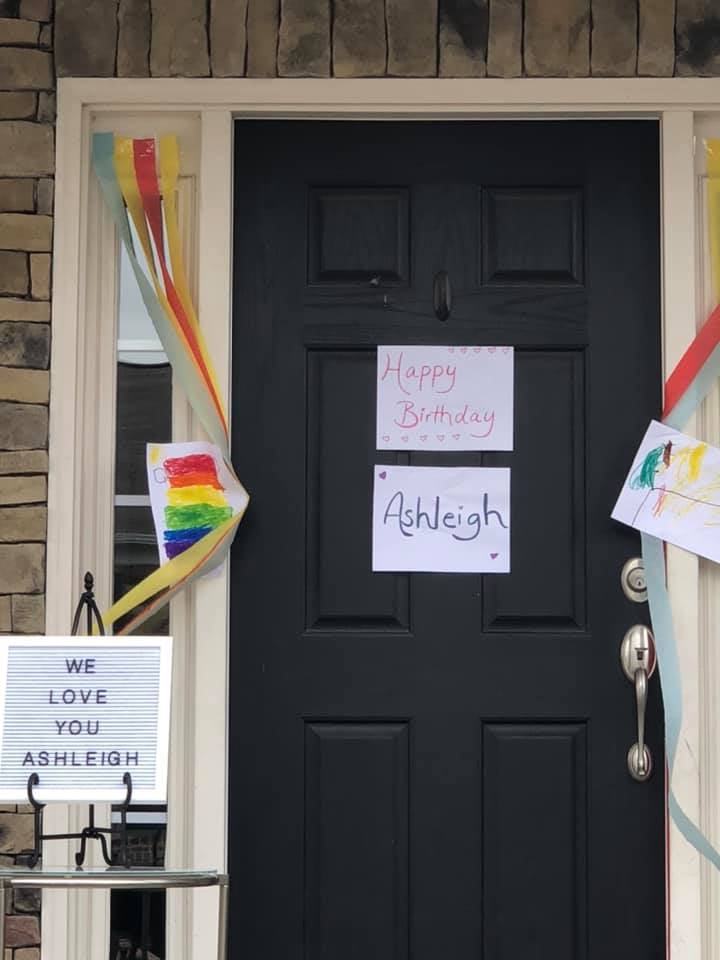 Girl's Neighborhood Birthday Party While Social Distancing