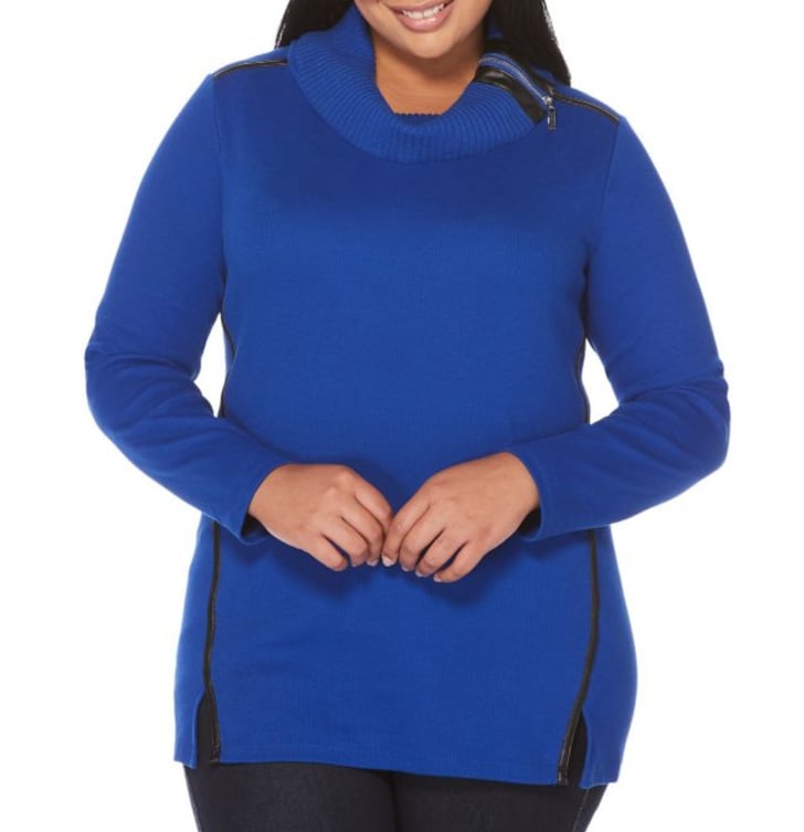 Rafaella Zip Turtleneck Sweater Stylish Turtlenecks POPSUGAR