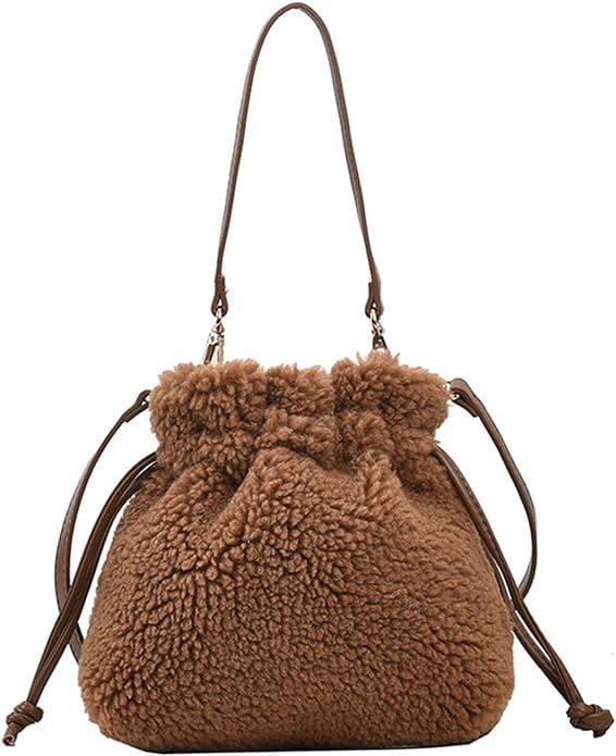 A Faux-Fur Bucket Bag