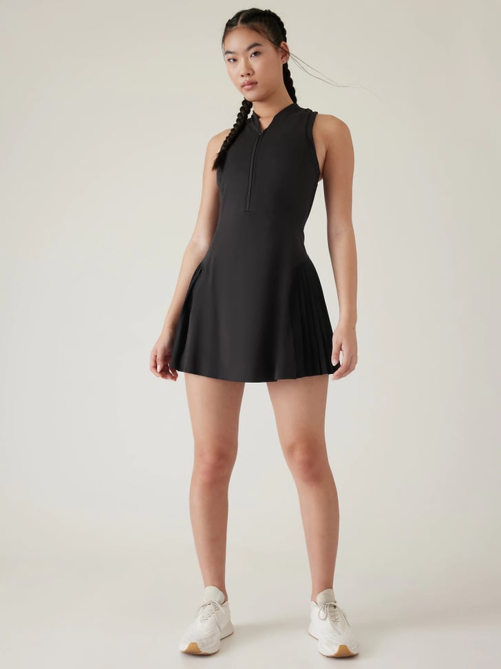 high neck workout dress