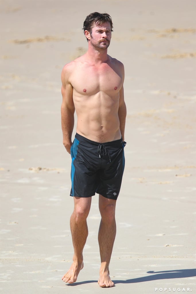 Chris Hemsworth Shirtless Pictures In Australia April 2018 Popsugar Celebrity 5061