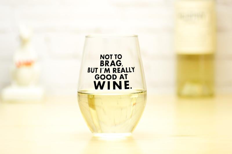 Not to Brag, But . . . Wine Glass