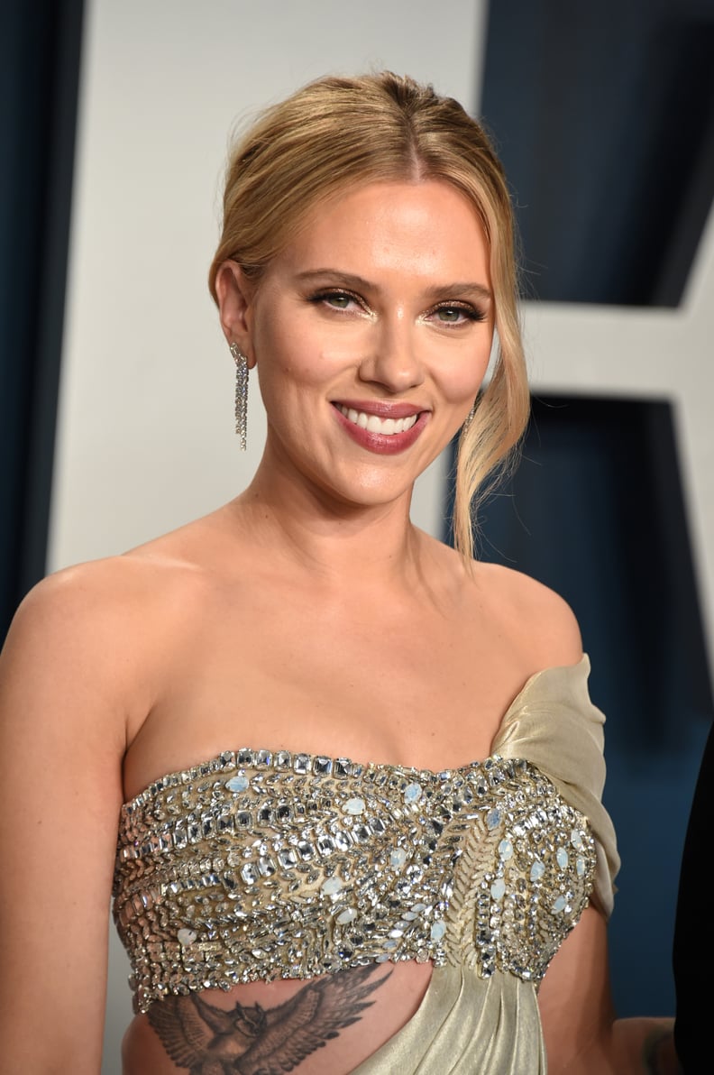 Scarlett Johansson With Gala-Gold Hair Color