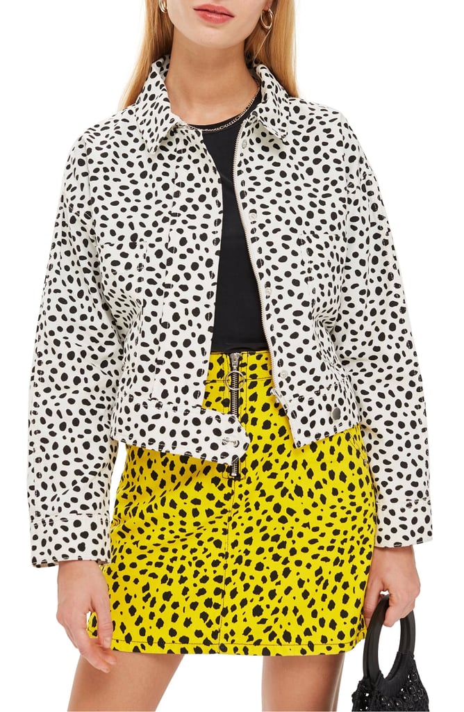 Topshop Animal Print Jacket