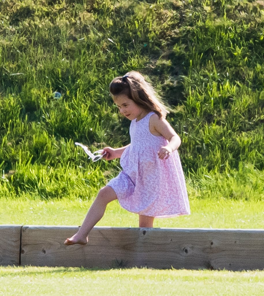 Princess Charlotte Having Fun at Polo Match June 2018