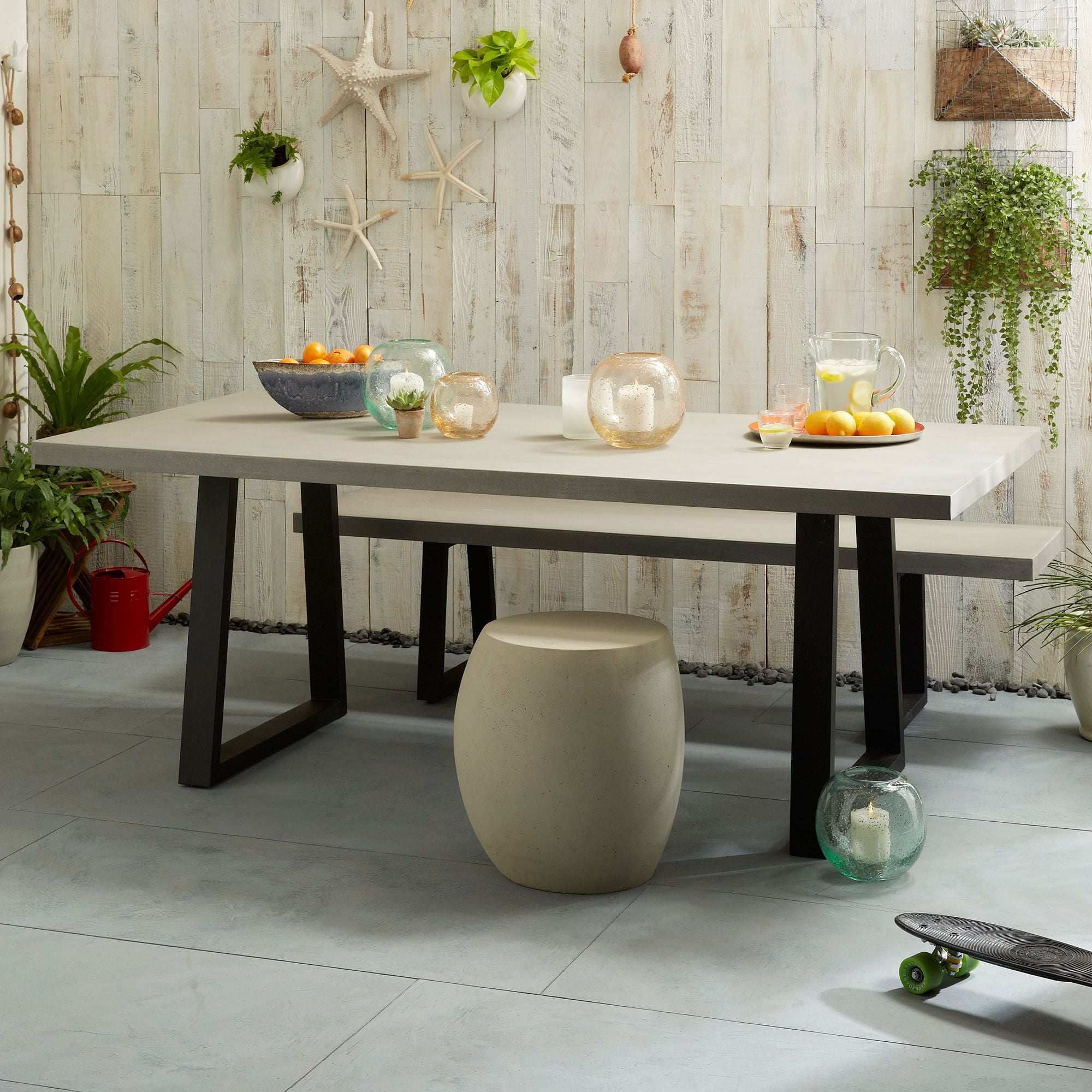 West elm patio cheap dining set
