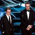Seth Rogen Goes Back to the Future With Michael J. Fox at the Oscars