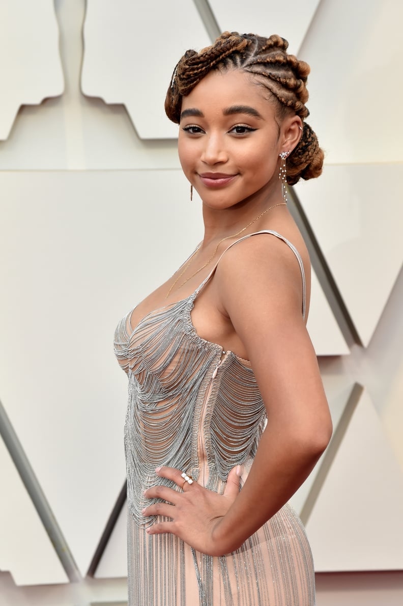 Amandla Stenberg's Finger Wave Braids in 2019