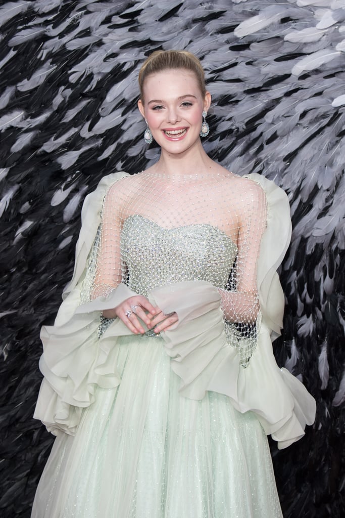 Elle Fanning at the Maleficent: Mistress of Evil Premiere in London