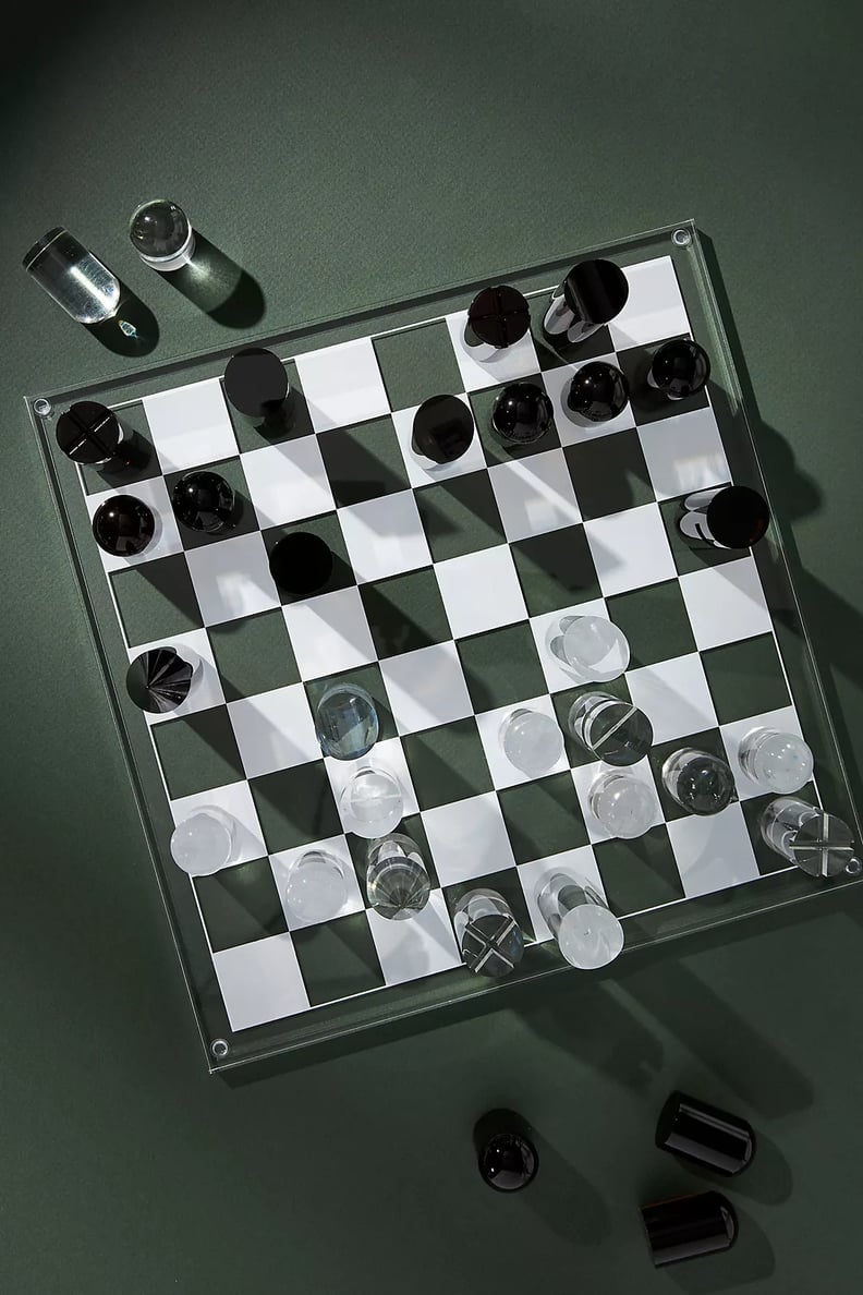 An Aesthetically Pleasing Set: Sunnylife Lucite Chess & Checkers Set