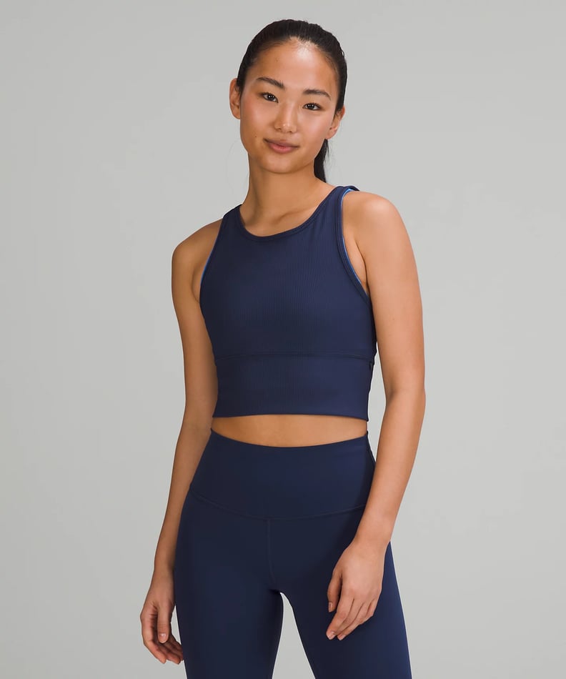 NEW Lululemon Perfectly Oversized Cropped Crew Softstreme Powder Blue 4 & 8