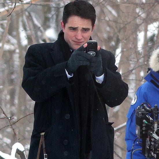 Robert Pattinson With Black Hair For Filming