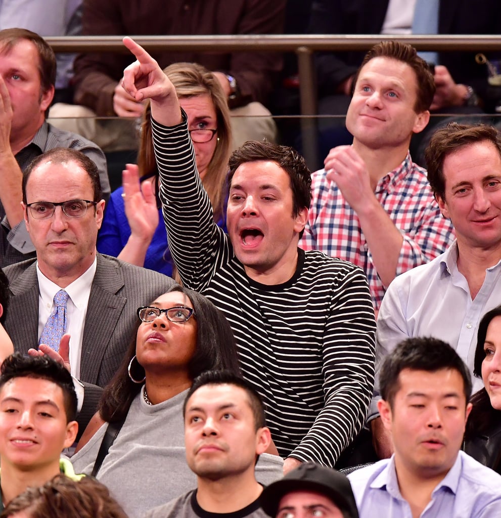 Jimmy Fallon at the Knicks Game January 2017