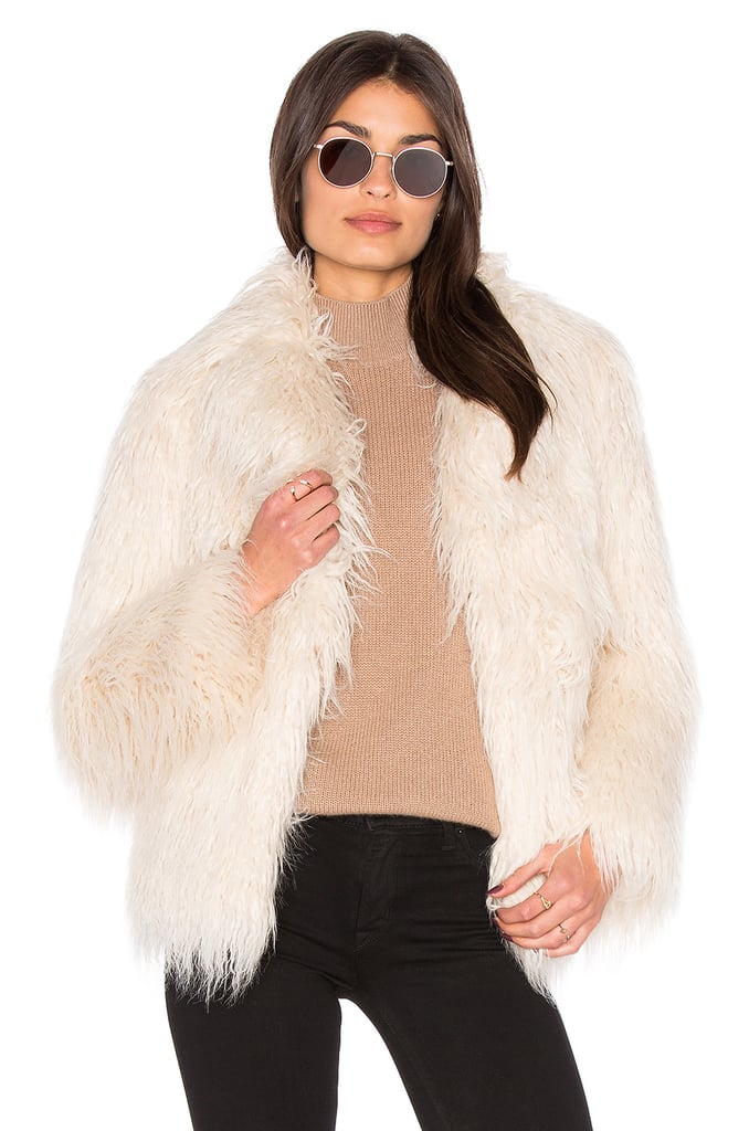 Shay Mitchell Wearing Majorelle Faux Fur Coat | POPSUGAR Fashion Australia