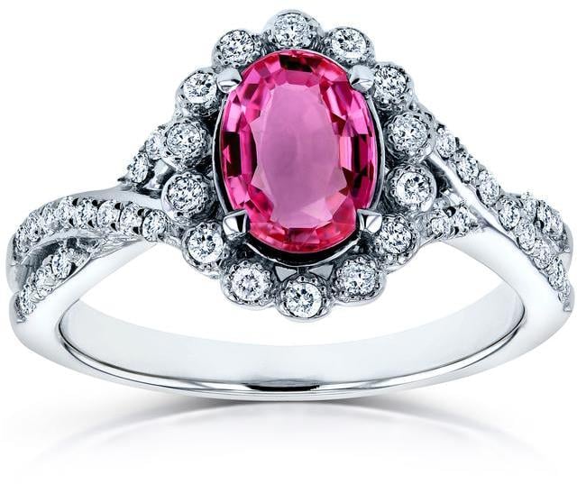 Kobelli Jewelry Pink Sapphire Engagement Ring