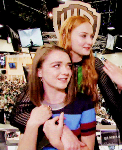 Maisie Williams and Sophie Turner GIFs