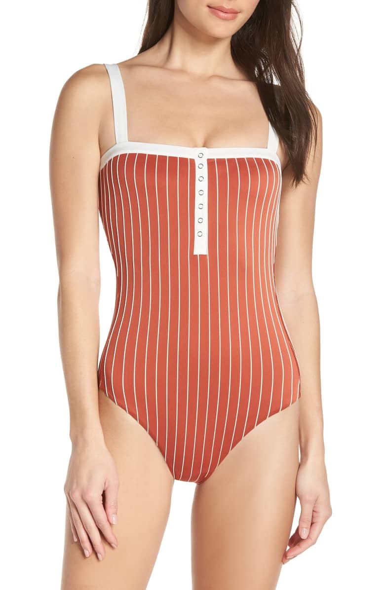 Hurley Quick Dry Henley Swim Bodysuit