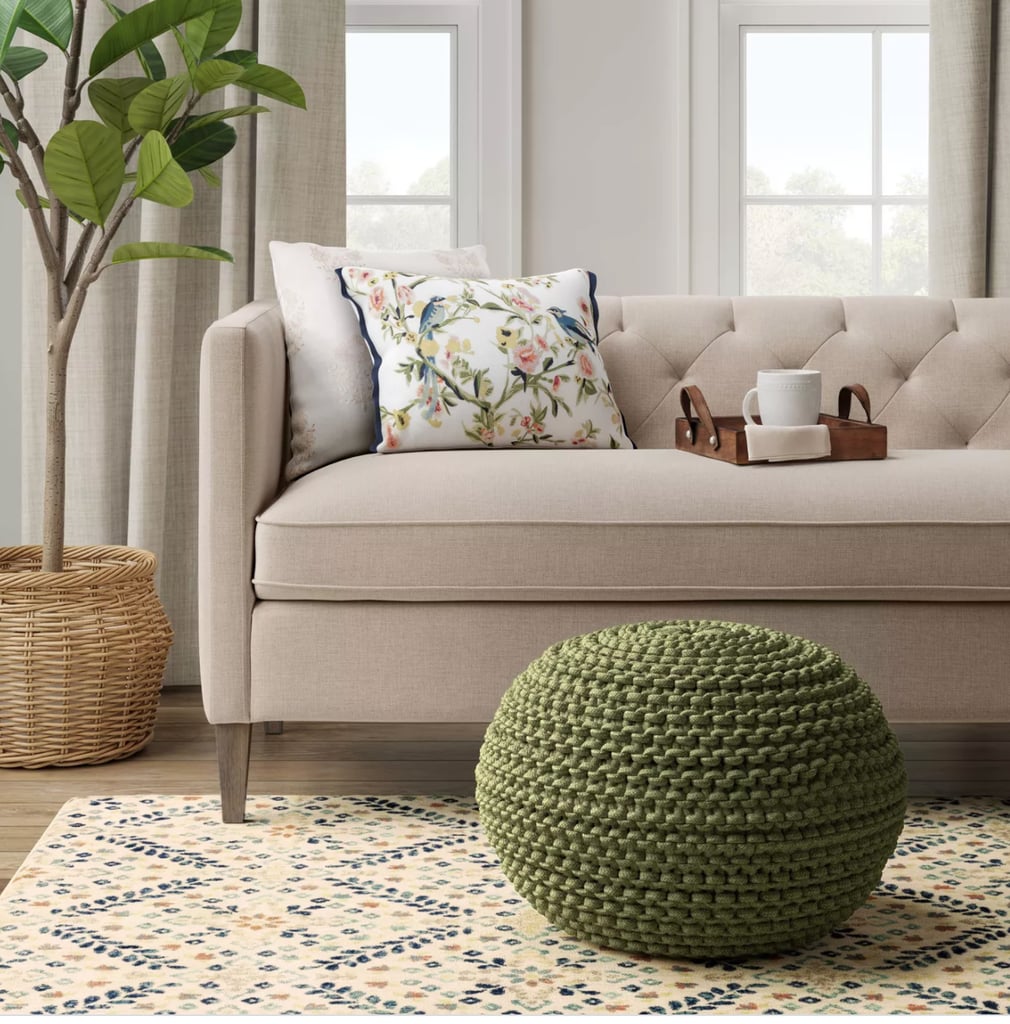 Well-Appointed Pouf: Threshold Cloverly Chunky Knit Pouf