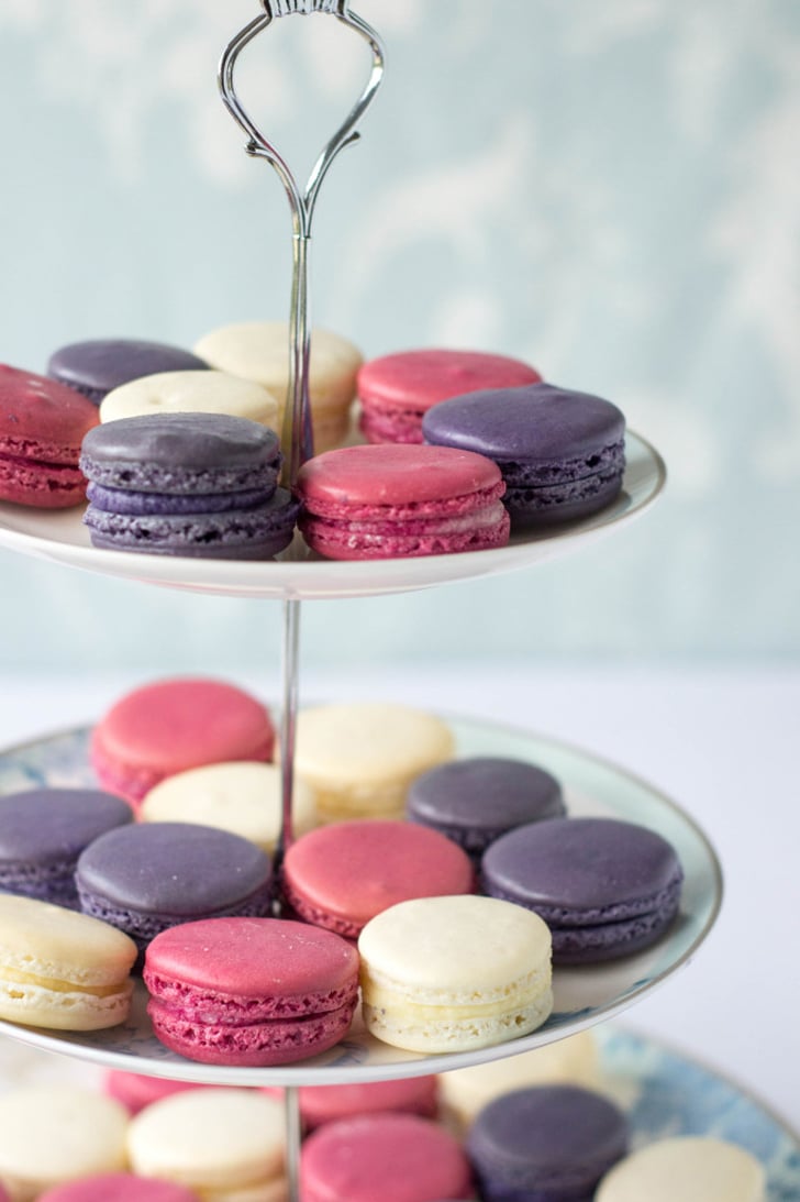 Lavender, Rose, and Chamomile Macarons