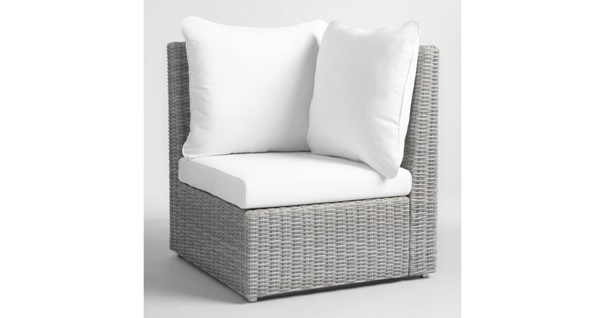 Gray All Weather Veracruz Outdoor Sectional Corner Chair Best Outdoor Furniture From World