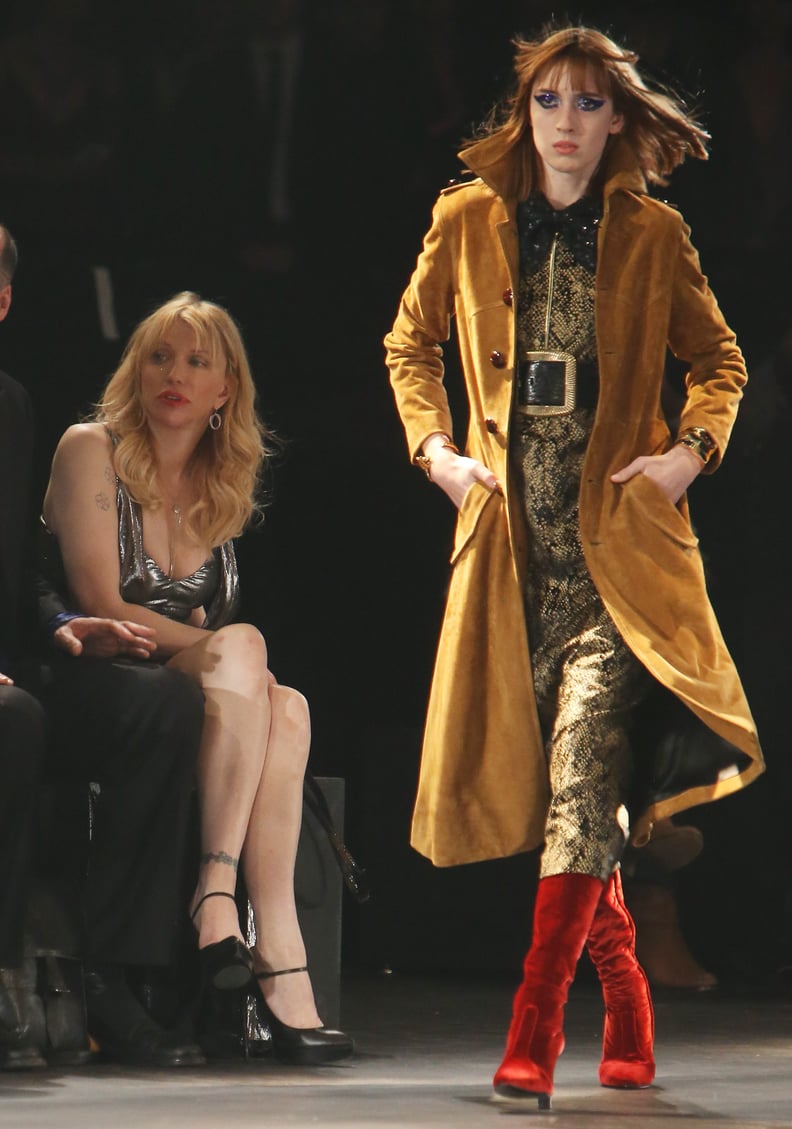 Courtney Love Looked On From the Front Row