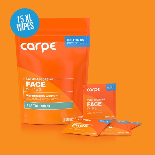 Carpe Sweat Absorbing Face Wipes