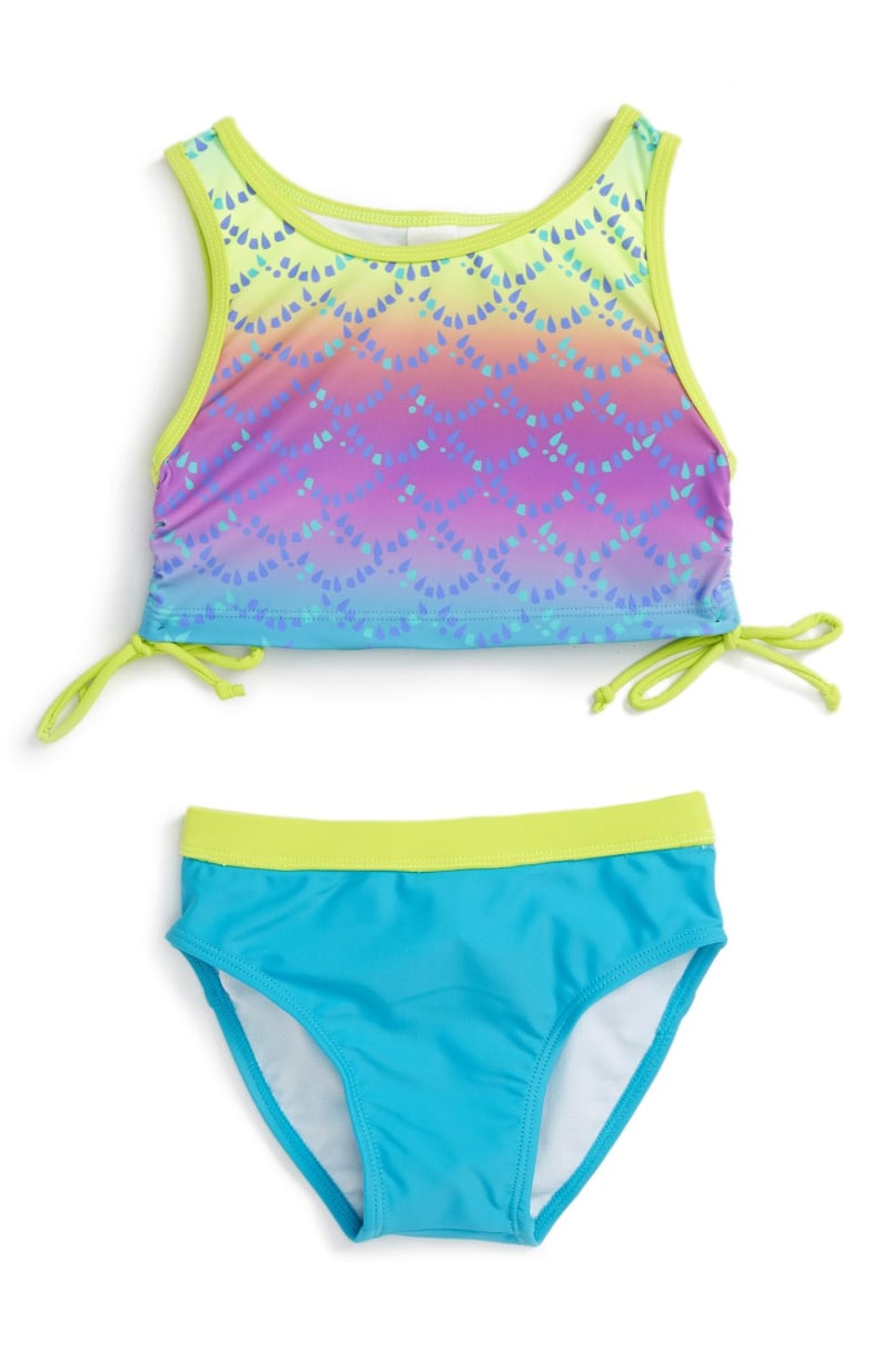 Limeapple-Print Two-Piece Swimsuit