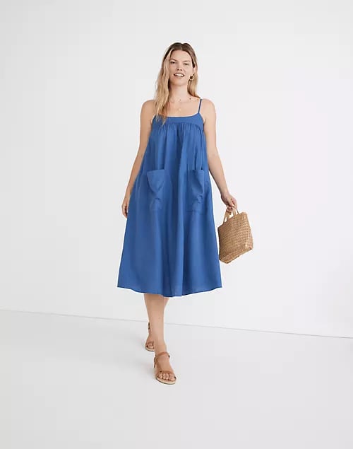 A Midi Dress: Madewell Linen-Blend Cami Midi Dress