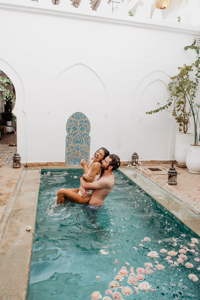 Sexy Moroccan Pool Couples Photo Shoot