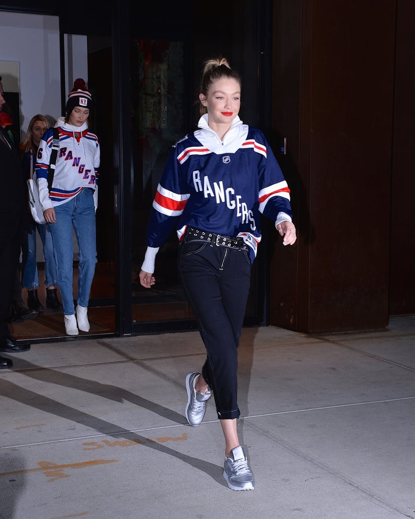 Gigi Hadid Silver Reebok Sneakers