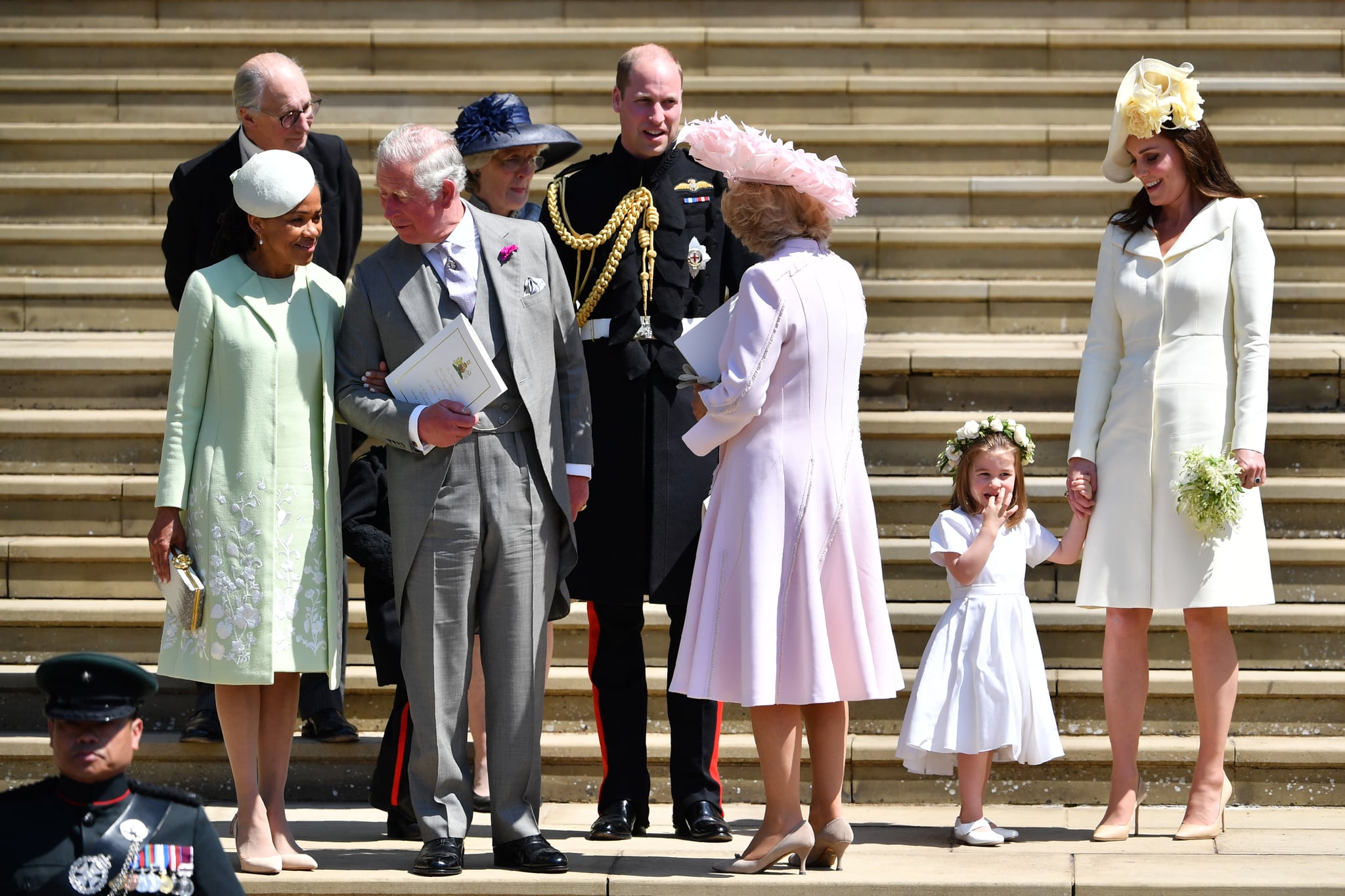 Princess Diana S Family At Prince Harry And Meghan S Wedding Popsugar Celebrity